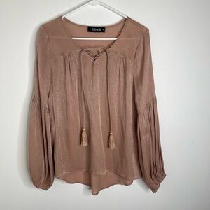 Fab'rik polyester boho blush Blouse size Small